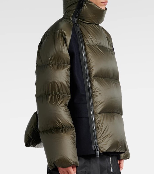 Wool-trimmed puffer jacket