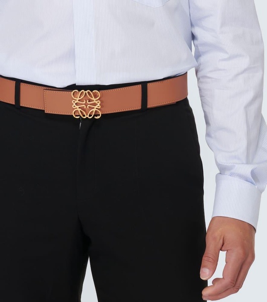 Anagram leather belt