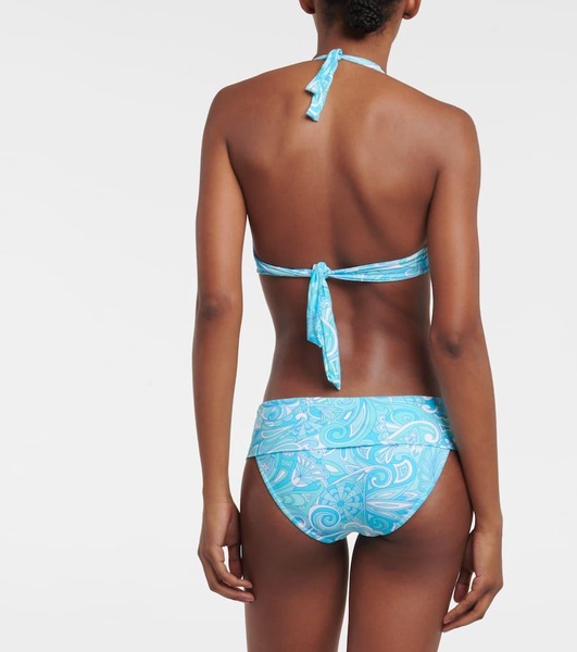 Brussels printed bikini bottoms