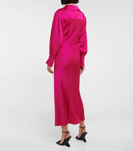 Talita satin midi dress