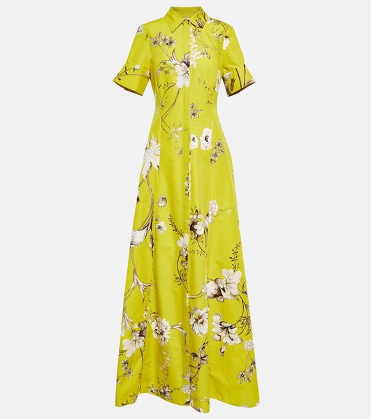 Ilana floral cotton faille gown