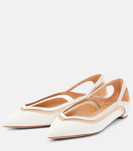 Cinemax leather ballet flats