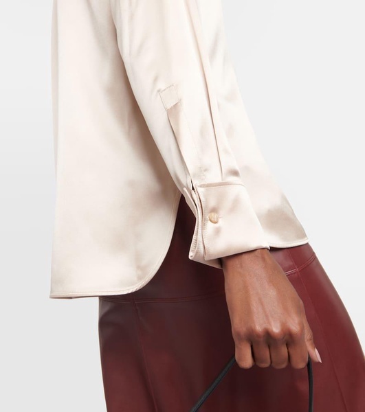 Aiello silk satin shirt