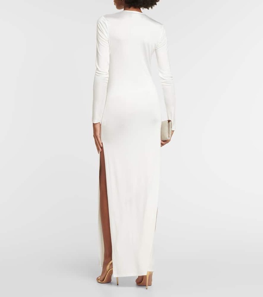 Long Helios jersey maxi dress