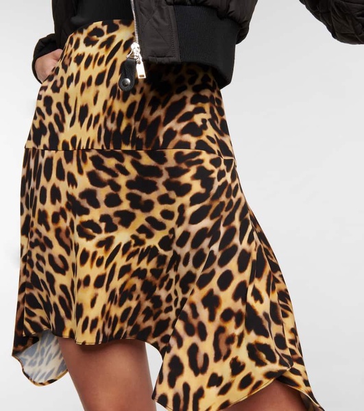 Cheetah-print mini skirt