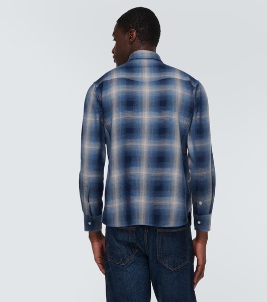 Checked cotton Western shirt