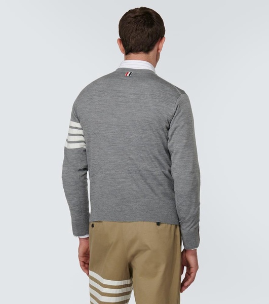 4-Bar virgin wool sweater