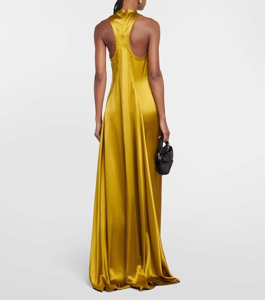 Hoyo silk satin gown