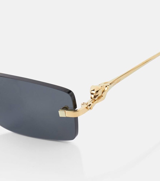 Panthère De Cartier rectangular sunglasses