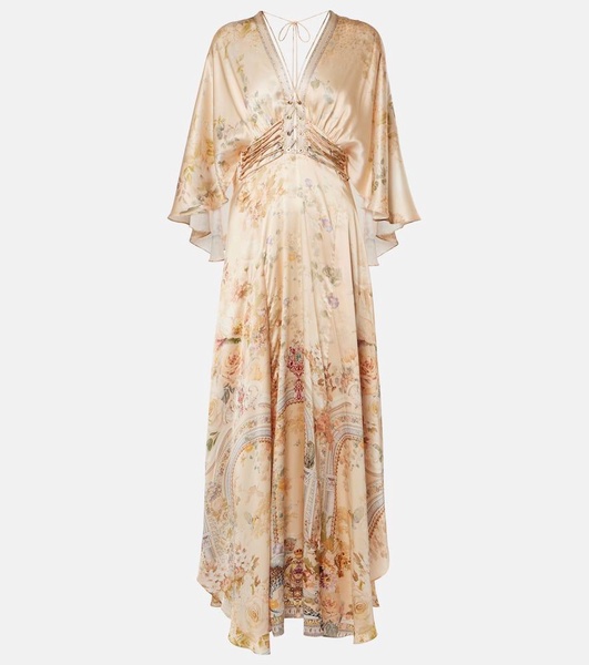 Silk charmeuse maxi dress