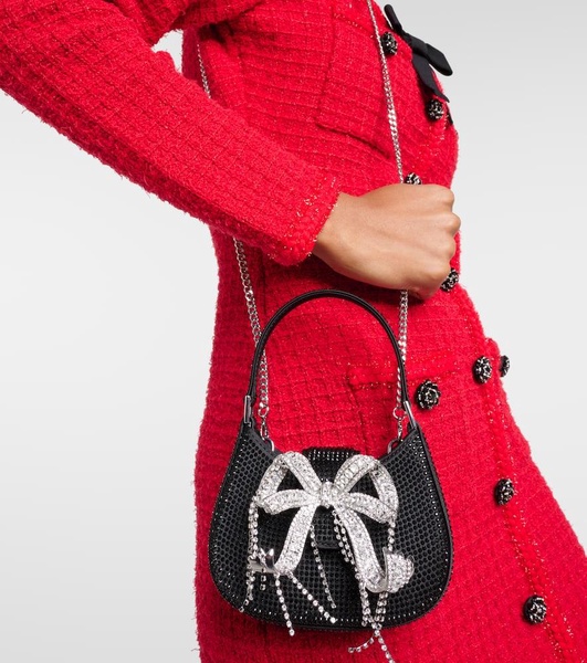 The Bow crystal-embellished shoulder bag