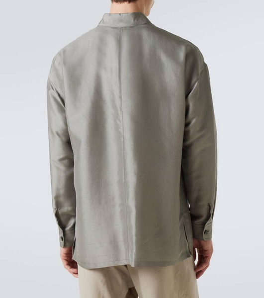 Silk overshirt