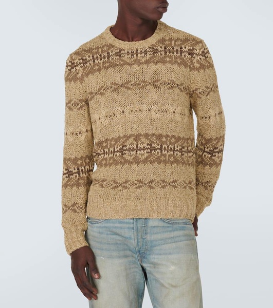 Fair Isle silk and wool sweater