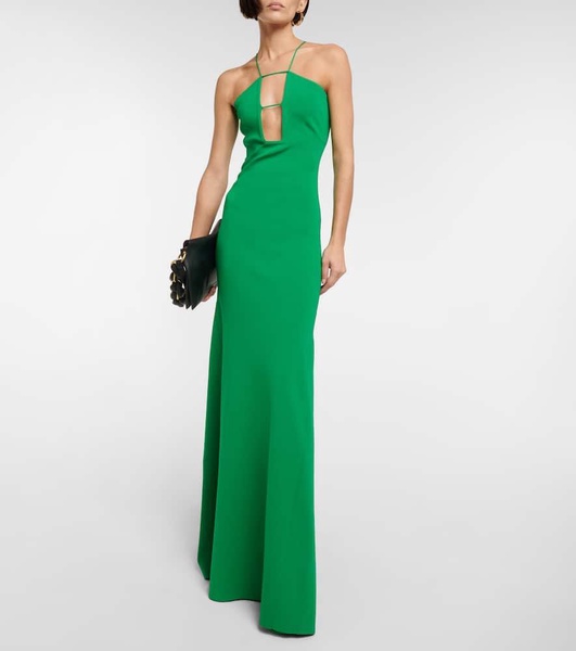 Halterneck maxi dress