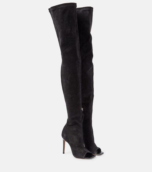 Amanda 105 suede over-the-knee boots