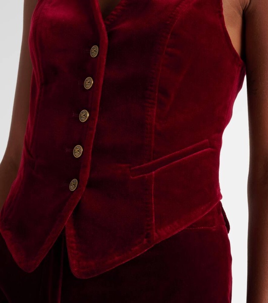 Cotton velvet vest