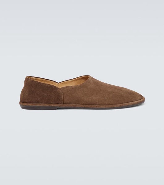 Canal suede slip-on shoes