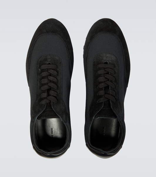 Owen Runner suede-trimmed sneakers