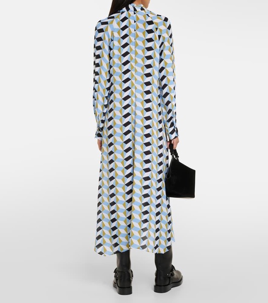 Graphic Volumes printed midi dress