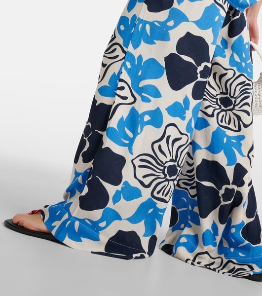 Kartika floral wide-leg pants