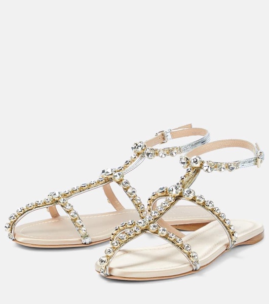 Maharani embellished leather sandals