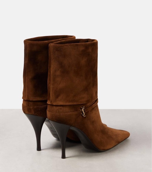 Vicky 90 suede ankle boots