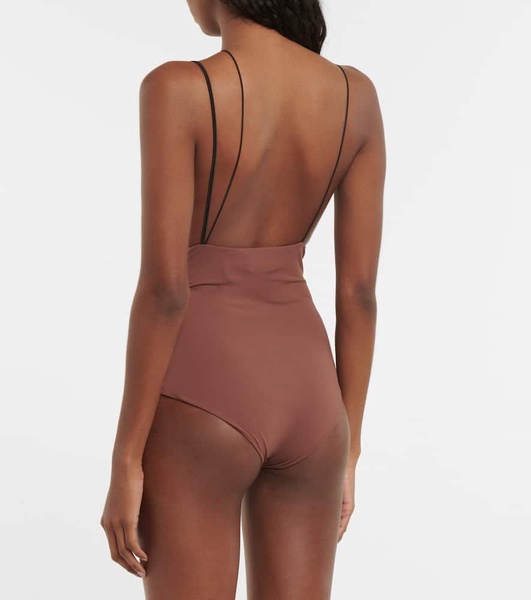 Cutout asymmetric swimsuit