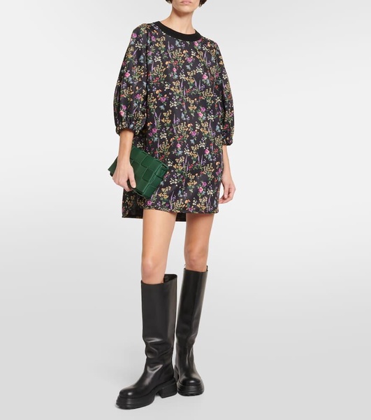 Billy floral jersey minidress