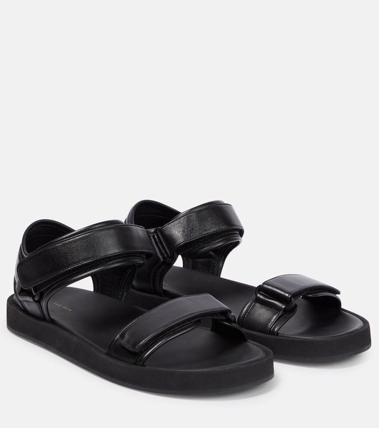 Hook and Loop leather sandals