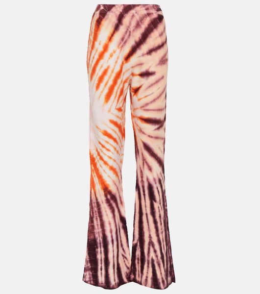 Neal tie-dye wool and cashmere pants