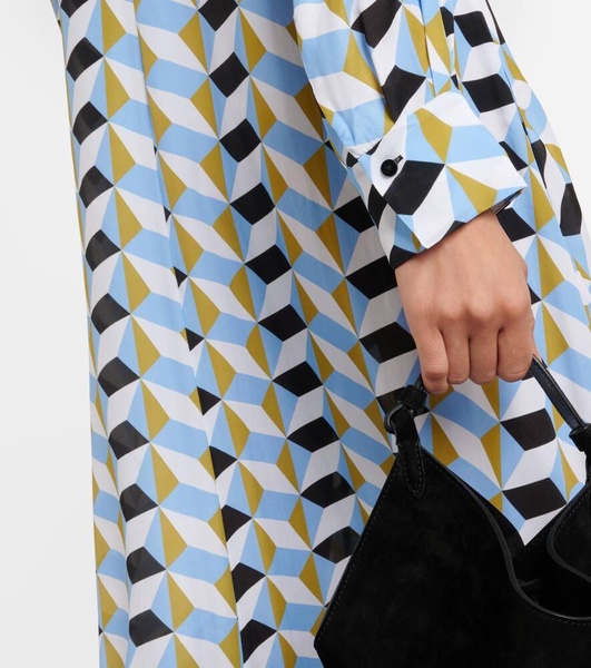 Graphic Volumes printed midi dress