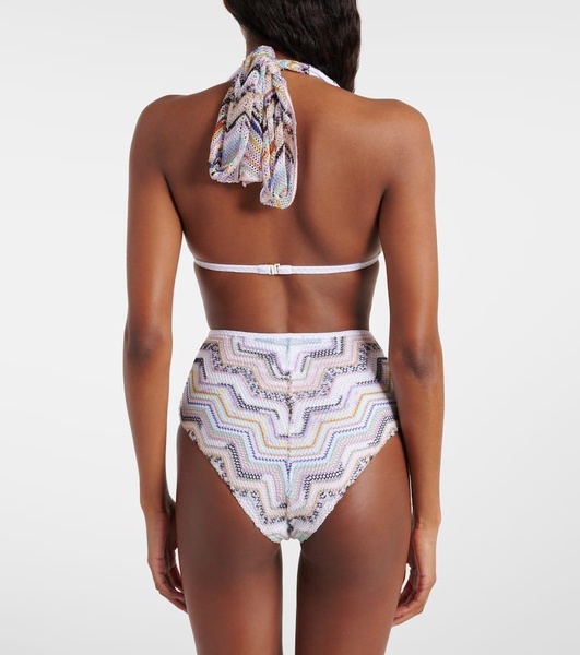 Zig Zag halterneck bikini