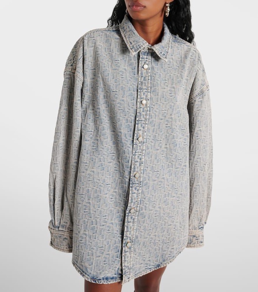 Setar monogram denim shirt