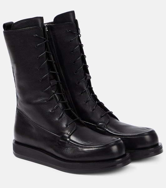 Patty leather combat boots