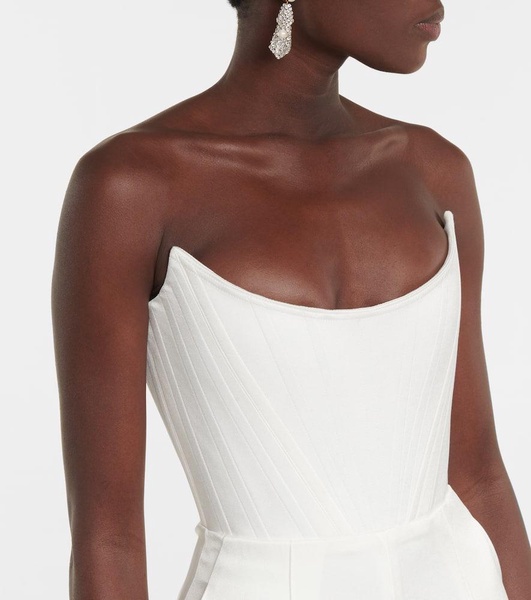 Bridal Slaine satin-crepe jumpsuit