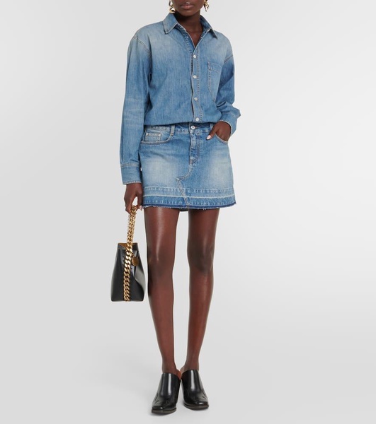 Denim shirt dress