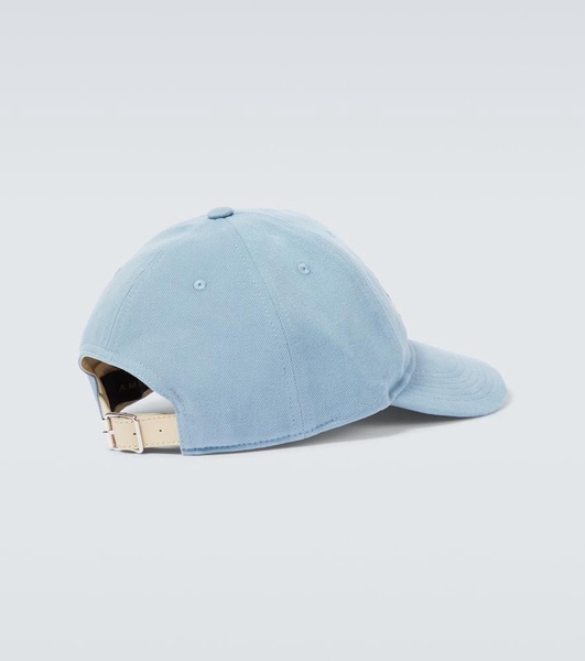 Baroque logo canvas baseball cap