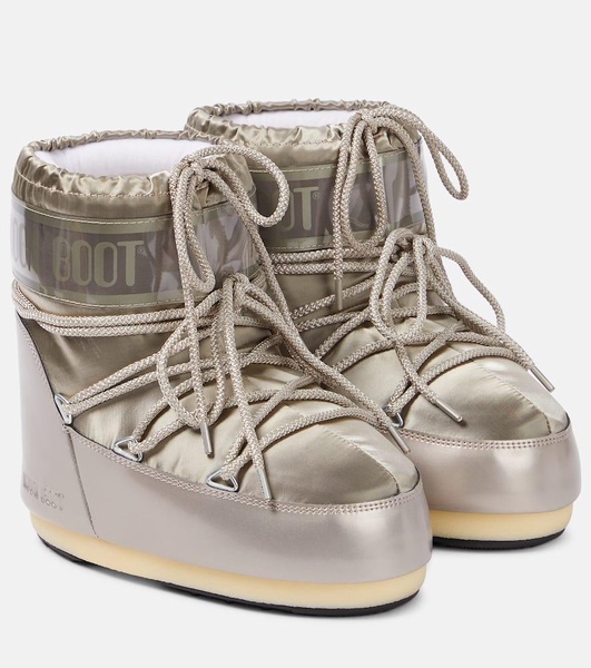 Icon Low Glance satin snow boots