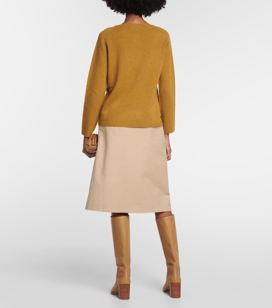 Cashmere and wool-blend sweater