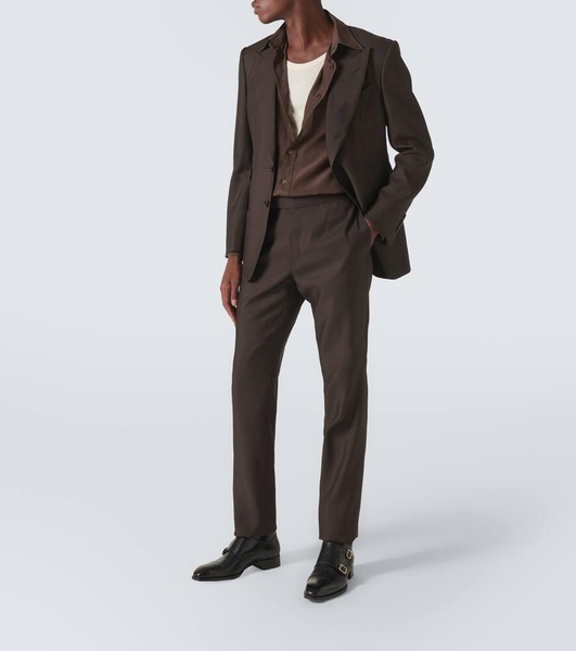 Shelton organza twill suit