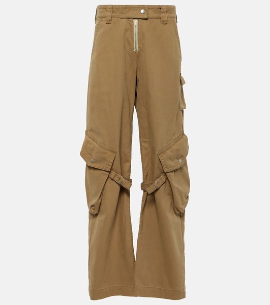 Potinal belted cotton cargo pants