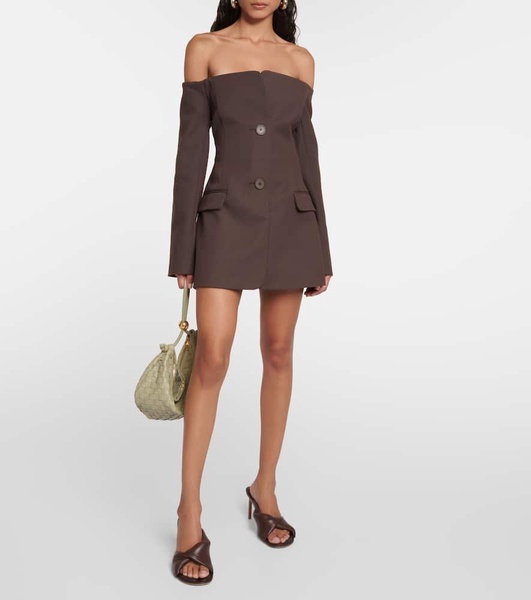 Sandrine off-shoulder blazer dress