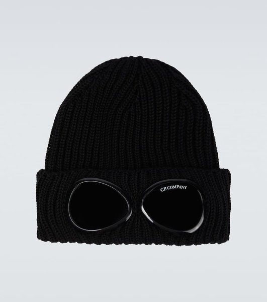 Goggle wool beanie