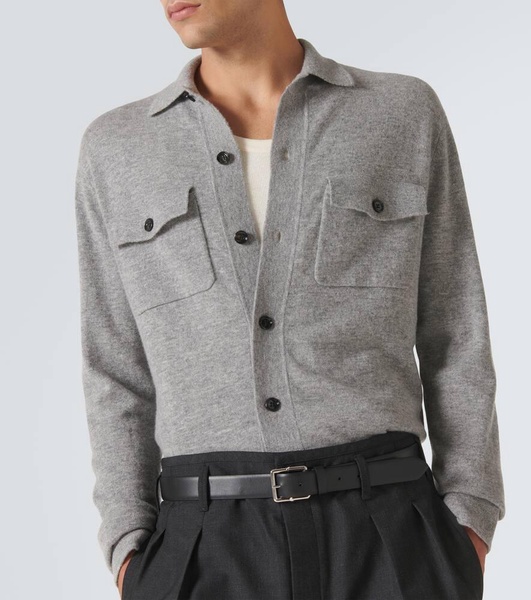 Wool and cashmere overshirt