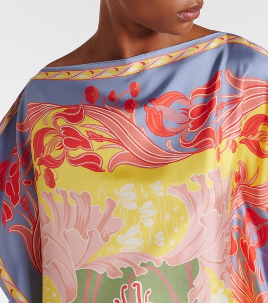 Etro Summer silk twill top