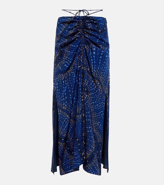 Safia silk maxi skirt