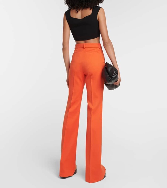 Lory cotton-blend wide-leg pants