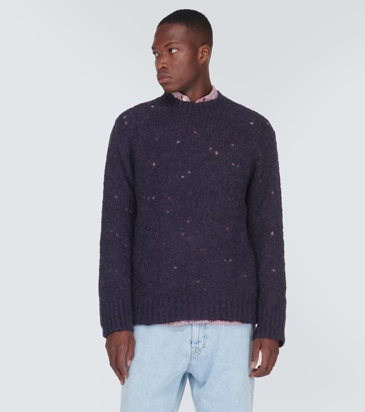 Needle Drop Raglan wool-blend sweater