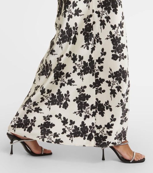 Hamina floral silk charmeuse maxi dress