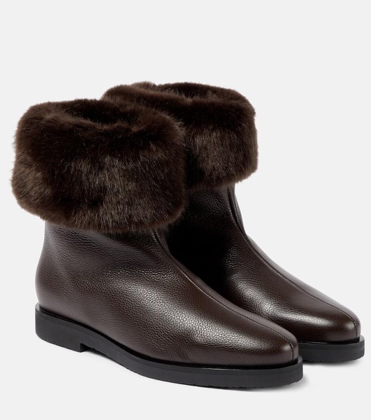 The Off-Duty faux fur-lined leather boots